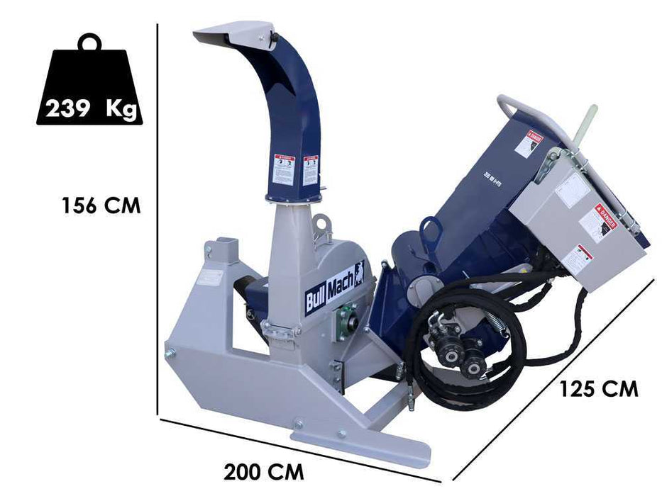 Trituradora montada en tractor BullMach ZEUS 100 H-PTO - con rodillos de arrastre-Nuevo